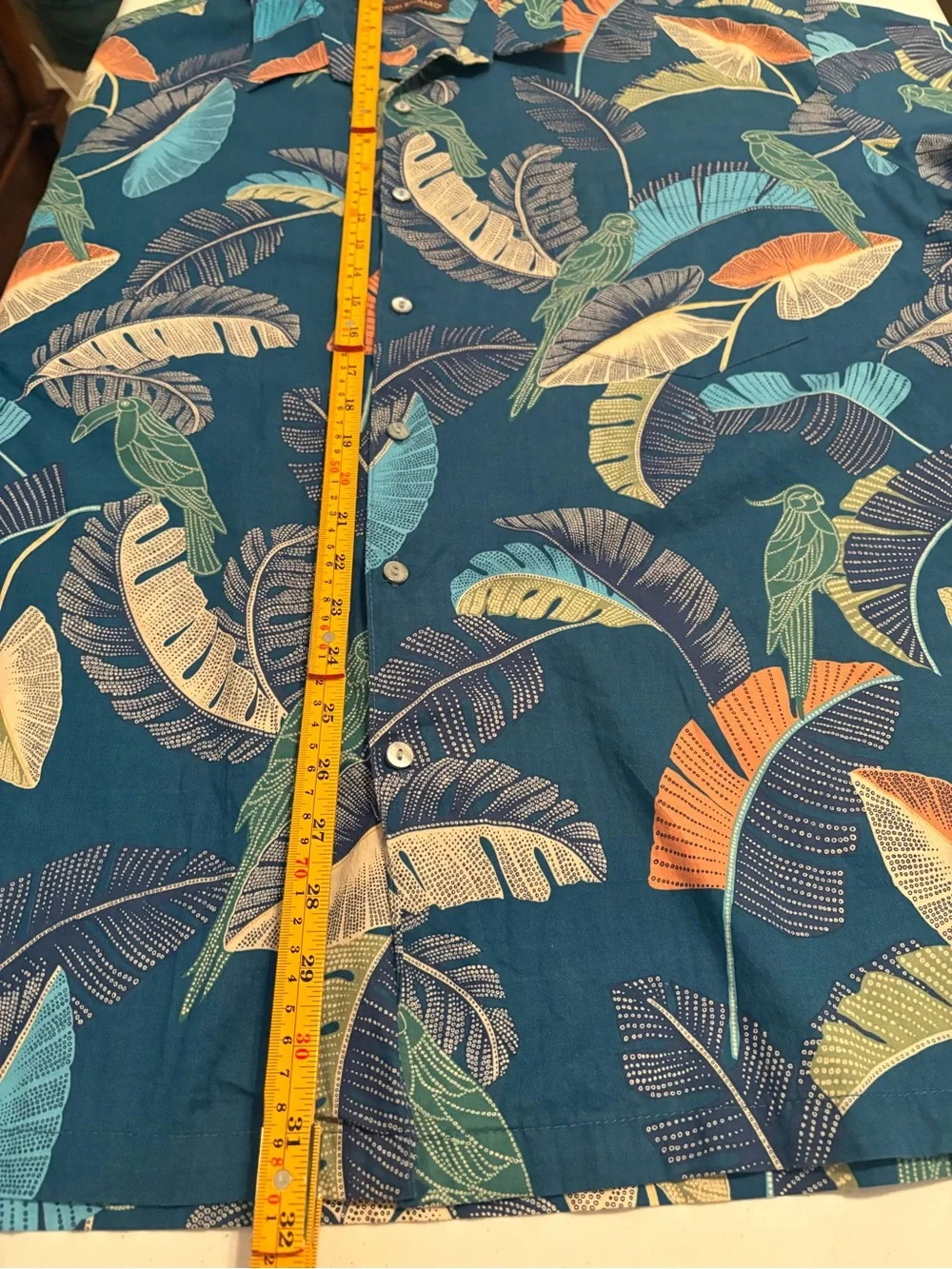 Tori Richard Tropical Leaf Duvet Cover in Teal, Orange, Yellow, Green